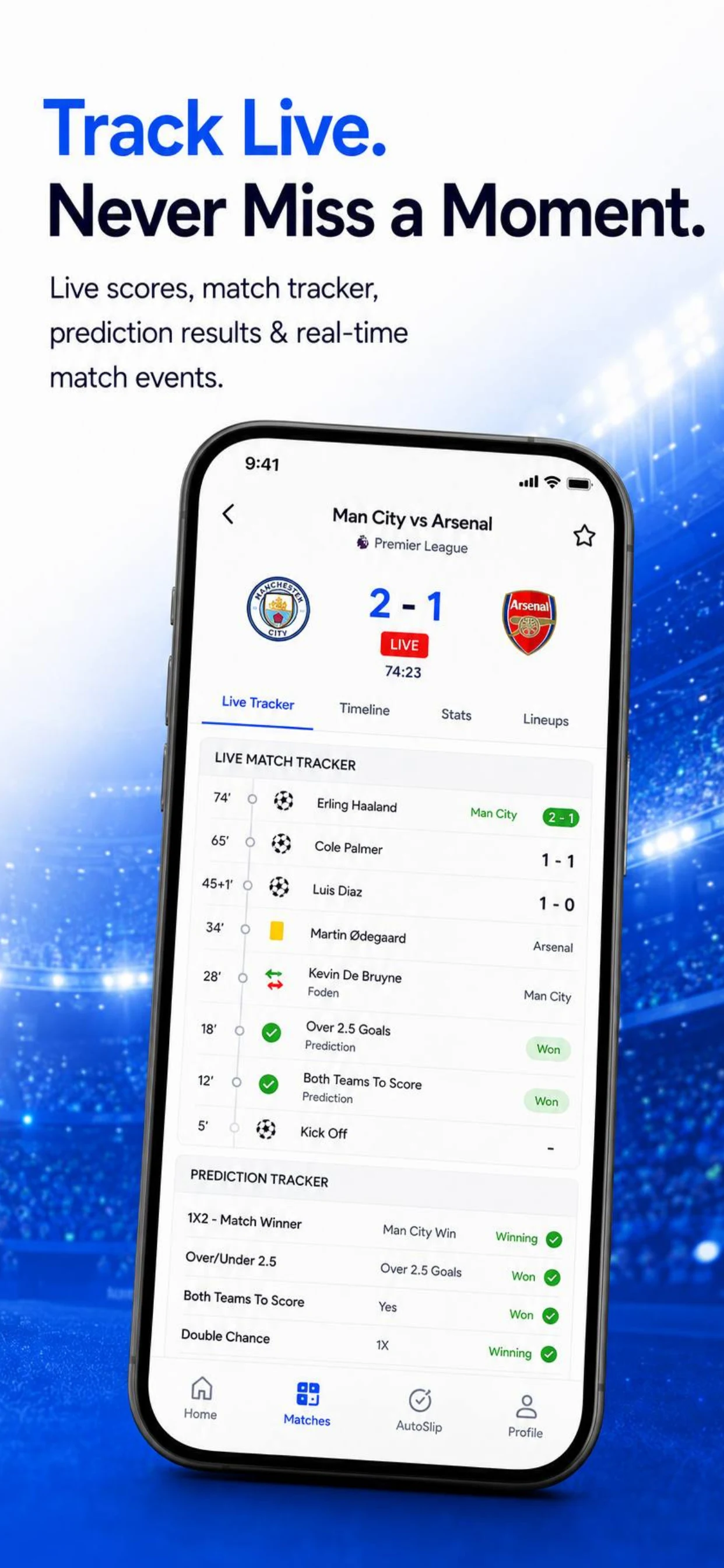 AI Football Tips: StratoSport screenshot